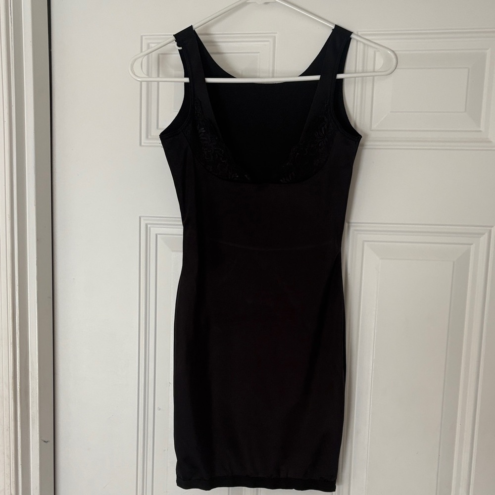 Maidenform Black Shapewear Slip Dress